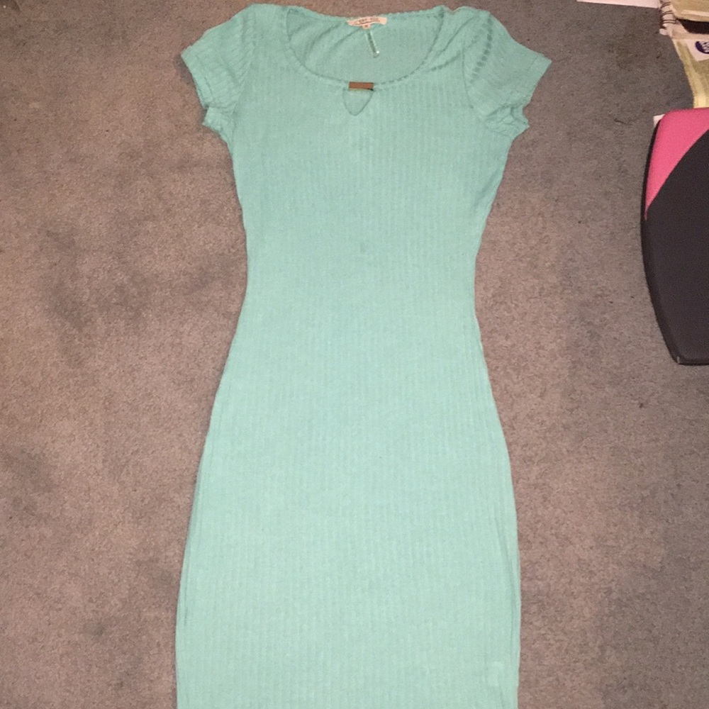 Teal bodycon dress